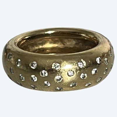 7224- Ring Poiray Yellow gold Diamonds