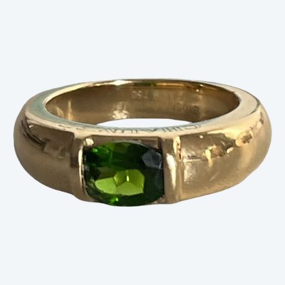 7293- Ring CHAUMET Yellow gold Peridot