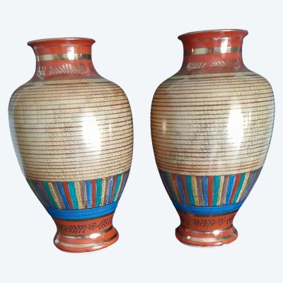 Vasi in porcellana Chikaraski ht 37 cm