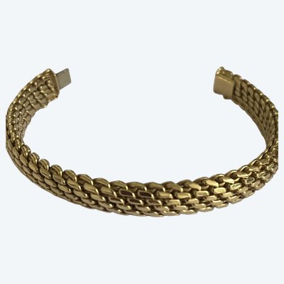 7267- Yellow Gold Bangle Bracelet 39 g