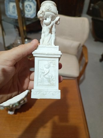 Statuette - Biscuit - Colonne - Vers 1900 