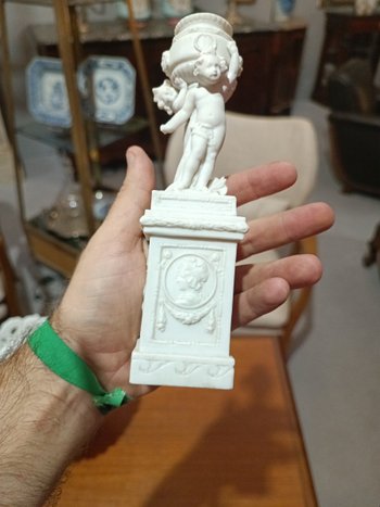 Statuette - Biscuit - Colonne - Vers 1900 