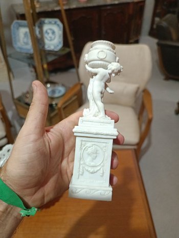 Statuette - Biscuit - Colonne - Vers 1900 