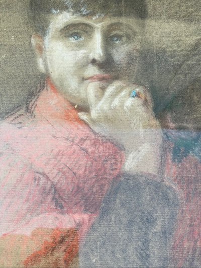 Jeune fille à la robe rouge 