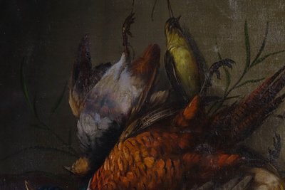 Still life with pheasant by Bourguignon