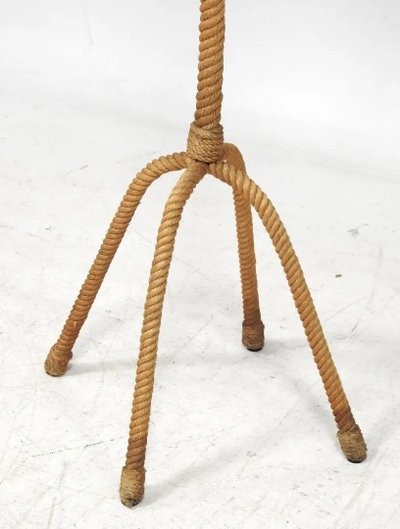 Audoux Minet , original rope floor lamp circa 1950/1960