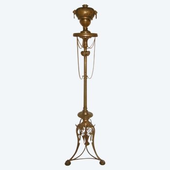 Lampada da terra in bronzo Napoleone III