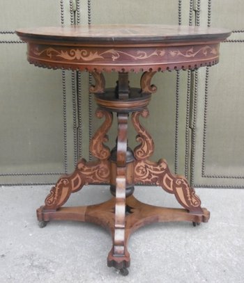 Guéridon Charles X Marqueté
