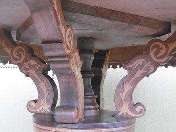 Guéridon Charles X Marqueté