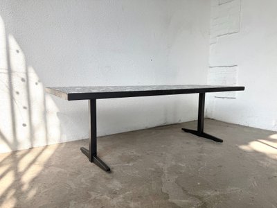Modernist coffee table, ceramic mosaic, Lilienthal, 60s