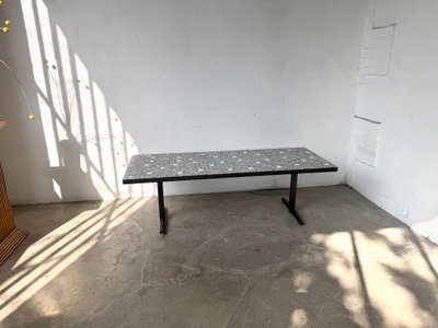 Modernist coffee table, ceramic mosaic, Lilienthal, 60s