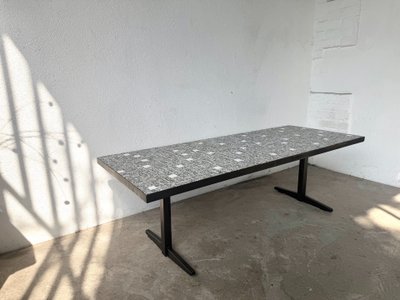 Modernist coffee table, ceramic mosaic, Lilienthal, 60s