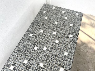 Modernist coffee table, ceramic mosaic, Lilienthal, 60s