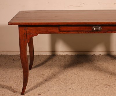 Louis XV Oak Table, Late 18th Century