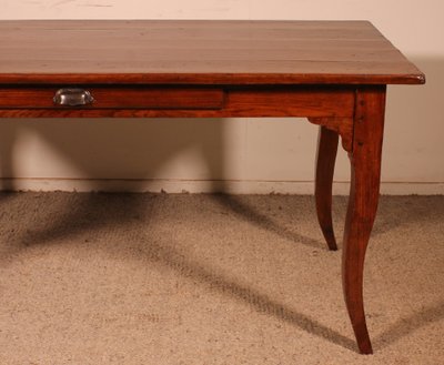 Louis XV Oak Table, Late 18th Century