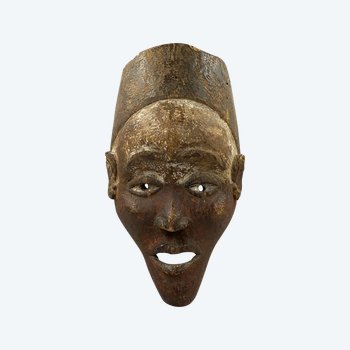 MASQUE ANTHROPOMOPRHE Culture Mangbetu, République démocratique du Congo Première moitié du XXème siècle 