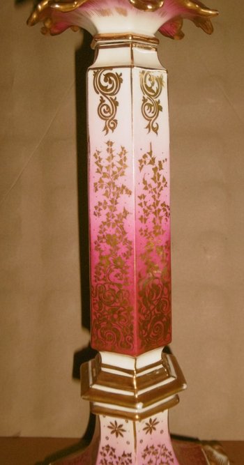 Paire De Candélabres En Porcelaine époque Restauration