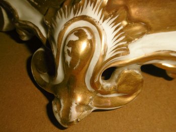 Paire De Candélabres En Porcelaine époque Restauration