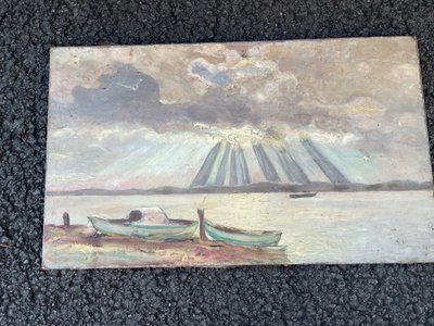 Les barques en bord de mer 