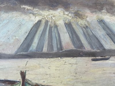 Les barques en bord de mer 
