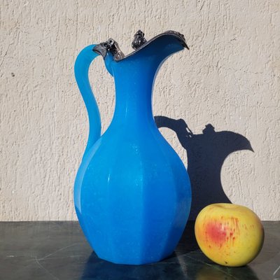 Blaue Glaspastenkanne, Mitte des 19. Jahrhunderts