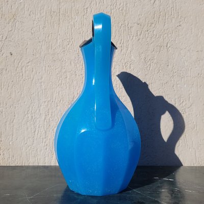 Blaue Glaspastenkanne, Mitte des 19. Jahrhunderts