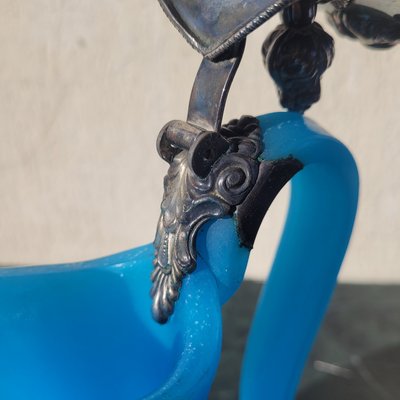 Blaue Glaspastenkanne, Mitte des 19. Jahrhunderts