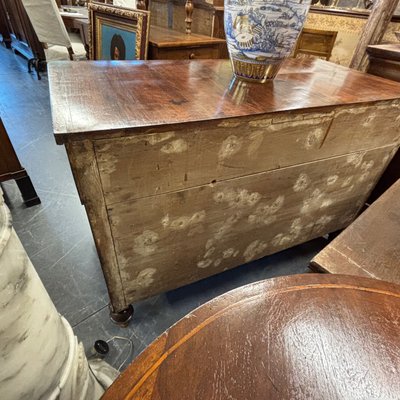 Antica credenza servante Carlo X in noce Lastronata primi 800 restaurata !Mis  cm 128 x cm 62 h 86 