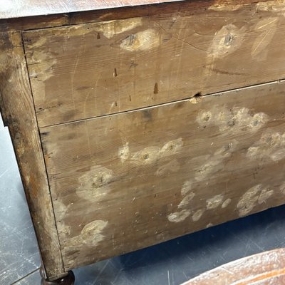 Antica credenza servante Carlo X in noce Lastronata primi 800 restaurata !Mis  cm 128 x cm 62 h 86 
