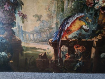 Important painting, oil on canvas, 19th century