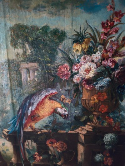 Important painting, oil on canvas, 19th century