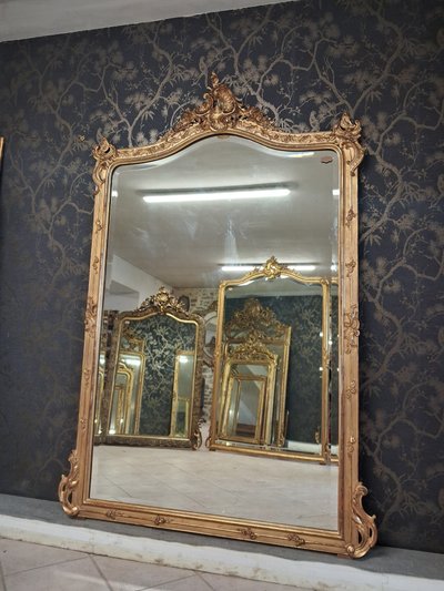 Specchio dell'epoca di Napoleone III, 203 x 139 cm