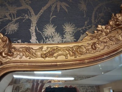 Specchio dell'epoca di Napoleone III, 203 x 139 cm