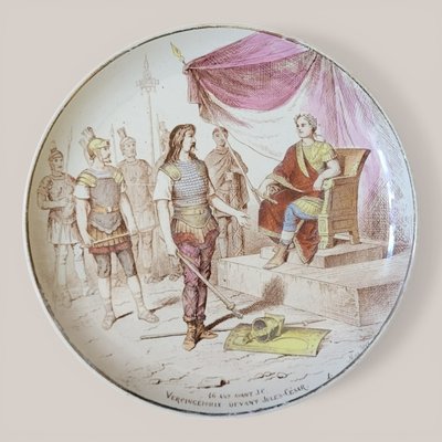 12 Piatti Creil & Montereau "Le nostre glorie militari", XIX secolo