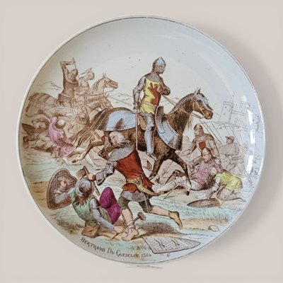 12 Piatti Creil & Montereau "Le nostre glorie militari", XIX secolo