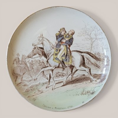 12 Piatti Creil & Montereau "Le nostre glorie militari", XIX secolo