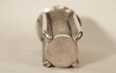 Solid silver vase Vietnamese, 385,5 g