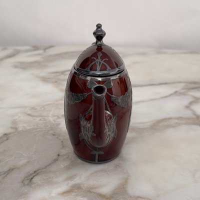 Lenox Art Nouveau English teapot with metal frame