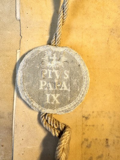 Bull Of Pius IX (1792-1878) with His Seal - 19th century