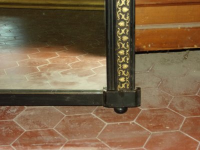 Specchio nero e oro, XIX secolo, epoca Napoleone III.