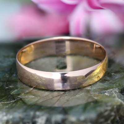 Anello nuziale da uomo in oro rosa