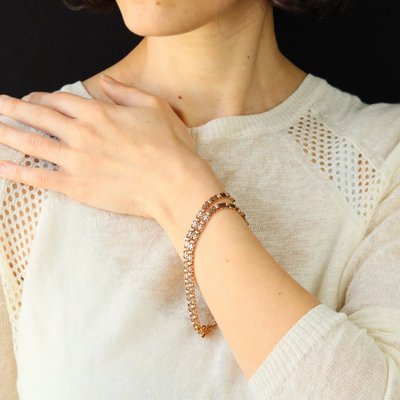 Antique Double-row Rose Gold Bracelet