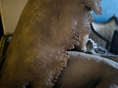 Sculpture en terre cuite pleine d époque XIXeme