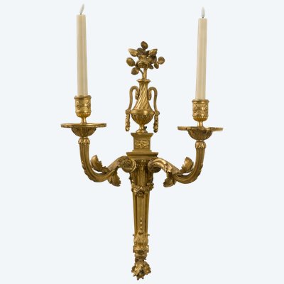 Pair of corner blocks stamped G.Dester from the Château de Dampierre