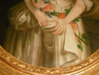 Oil On Canvas Portrait XIX ème