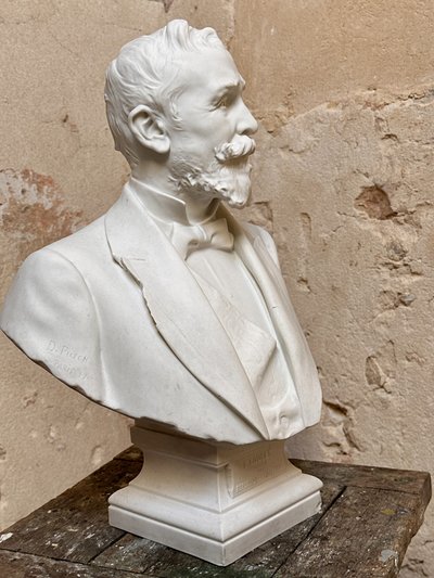 Büste von Präsident Loubet - Denys Puech - Biscuit de Sèvres