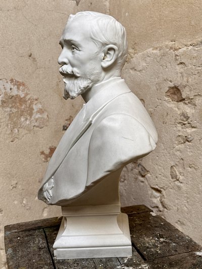 Büste von Präsident Loubet - Denys Puech - Biscuit de Sèvres