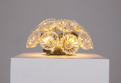 Sputnik "Dandelion" ceiling light - glass and brass