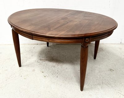 Art Deco table in solid walnut XX century