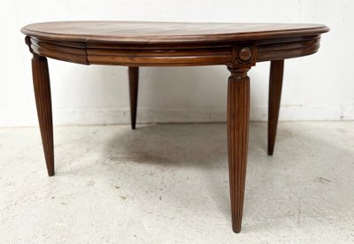Art Deco table in solid walnut XX century